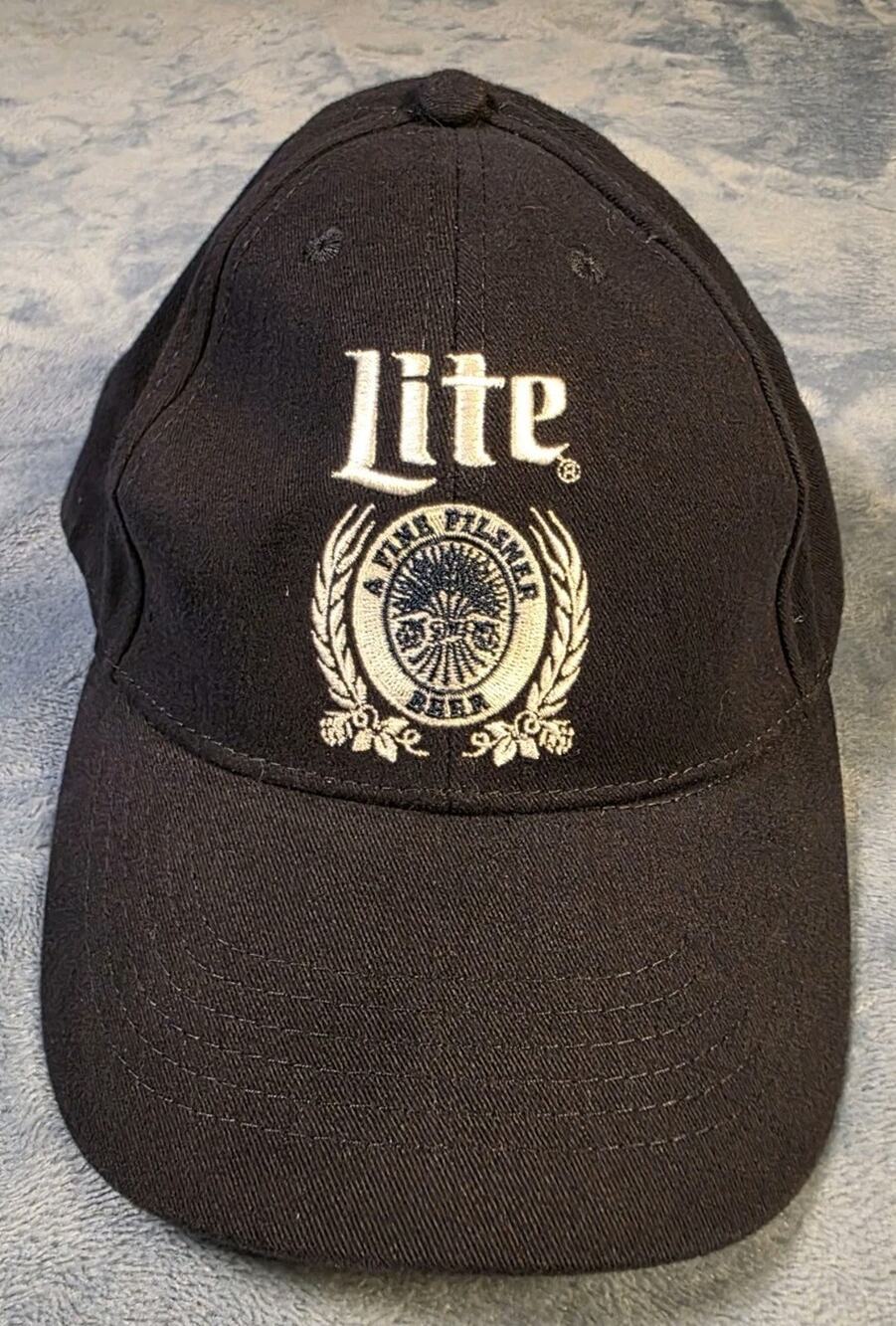 Miller Lite Beer Logo Black Snapback Hat ACME Premium Wear Adjustable Cap